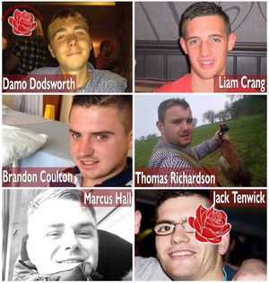 Brandon Coulton, Liam Crang, Marcus Hall, Thomas Richardson, Jack Tenwick and Damen Dodsworth – profile image